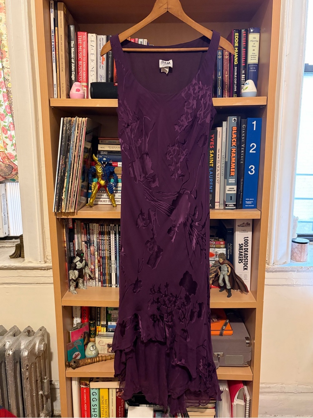 Vintage Y2K R & M Richards Purple Handkerchief Silk Dress